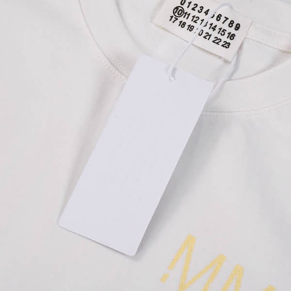 エムエムシックス ロゴプリント クルーネック 半袖Tシャツ コピー Mai46104